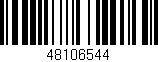 Código de barras (EAN, GTIN, SKU, ISBN): '48106544'