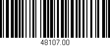 Código de barras (EAN, GTIN, SKU, ISBN): '48107.00'