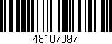 Código de barras (EAN, GTIN, SKU, ISBN): '48107097'