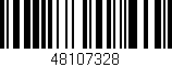 Código de barras (EAN, GTIN, SKU, ISBN): '48107328'