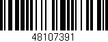Código de barras (EAN, GTIN, SKU, ISBN): '48107391'