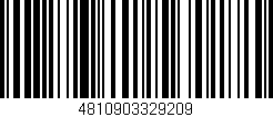 Código de barras (EAN, GTIN, SKU, ISBN): '4810903329209'