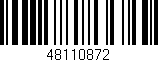 Código de barras (EAN, GTIN, SKU, ISBN): '48110872'
