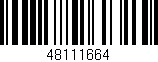 Código de barras (EAN, GTIN, SKU, ISBN): '48111664'