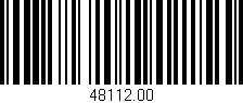 Código de barras (EAN, GTIN, SKU, ISBN): '48112.00'