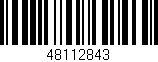 Código de barras (EAN, GTIN, SKU, ISBN): '48112843'