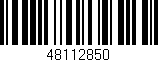Código de barras (EAN, GTIN, SKU, ISBN): '48112850'