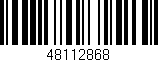 Código de barras (EAN, GTIN, SKU, ISBN): '48112868'