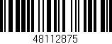 Código de barras (EAN, GTIN, SKU, ISBN): '48112875'