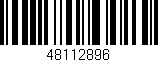 Código de barras (EAN, GTIN, SKU, ISBN): '48112896'