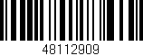 Código de barras (EAN, GTIN, SKU, ISBN): '48112909'