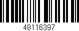 Código de barras (EAN, GTIN, SKU, ISBN): '48116397'