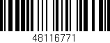 Código de barras (EAN, GTIN, SKU, ISBN): '48116771'