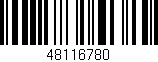 Código de barras (EAN, GTIN, SKU, ISBN): '48116780'