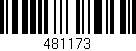 Código de barras (EAN, GTIN, SKU, ISBN): '481173'