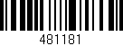 Código de barras (EAN, GTIN, SKU, ISBN): '481181'