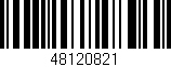 Código de barras (EAN, GTIN, SKU, ISBN): '48120821'