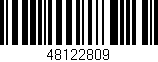 Código de barras (EAN, GTIN, SKU, ISBN): '48122809'