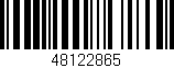 Código de barras (EAN, GTIN, SKU, ISBN): '48122865'