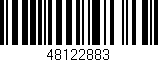 Código de barras (EAN, GTIN, SKU, ISBN): '48122883'