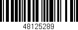 Código de barras (EAN, GTIN, SKU, ISBN): '48125289'