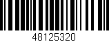Código de barras (EAN, GTIN, SKU, ISBN): '48125320'