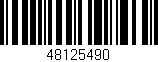Código de barras (EAN, GTIN, SKU, ISBN): '48125490'