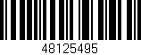 Código de barras (EAN, GTIN, SKU, ISBN): '48125495'