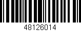 Código de barras (EAN, GTIN, SKU, ISBN): '48126014'