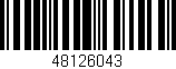 Código de barras (EAN, GTIN, SKU, ISBN): '48126043'