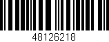 Código de barras (EAN, GTIN, SKU, ISBN): '48126218'