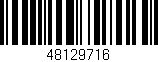 Código de barras (EAN, GTIN, SKU, ISBN): '48129716'