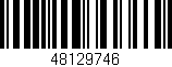 Código de barras (EAN, GTIN, SKU, ISBN): '48129746'