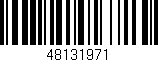 Código de barras (EAN, GTIN, SKU, ISBN): '48131971'