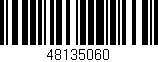 Código de barras (EAN, GTIN, SKU, ISBN): '48135060'