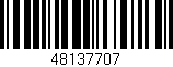 Código de barras (EAN, GTIN, SKU, ISBN): '48137707'