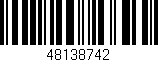 Código de barras (EAN, GTIN, SKU, ISBN): '48138742'
