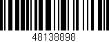 Código de barras (EAN, GTIN, SKU, ISBN): '48138898'