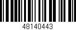 Código de barras (EAN, GTIN, SKU, ISBN): '48140443'