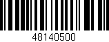 Código de barras (EAN, GTIN, SKU, ISBN): '48140500'
