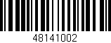 Código de barras (EAN, GTIN, SKU, ISBN): '48141002'
