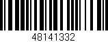 Código de barras (EAN, GTIN, SKU, ISBN): '48141332'