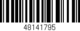 Código de barras (EAN, GTIN, SKU, ISBN): '48141795'