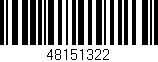 Código de barras (EAN, GTIN, SKU, ISBN): '48151322'