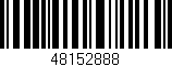 Código de barras (EAN, GTIN, SKU, ISBN): '48152888'