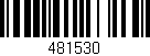 Código de barras (EAN, GTIN, SKU, ISBN): '481530'