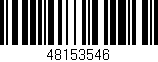 Código de barras (EAN, GTIN, SKU, ISBN): '48153546'