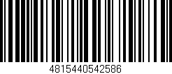 Código de barras (EAN, GTIN, SKU, ISBN): '4815440542586'
