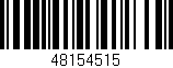 Código de barras (EAN, GTIN, SKU, ISBN): '48154515'