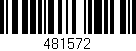 Código de barras (EAN, GTIN, SKU, ISBN): '481572'